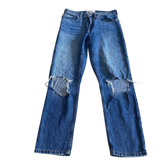 Everlane Lightweight distressed THE SUMMER JEAN Straight Jeans Classic Size 25 - Picture 15 of 16